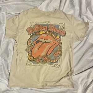 Vintage Rolling Stones 1990 Steel Wheel Tour Graphic Tee Mens M
